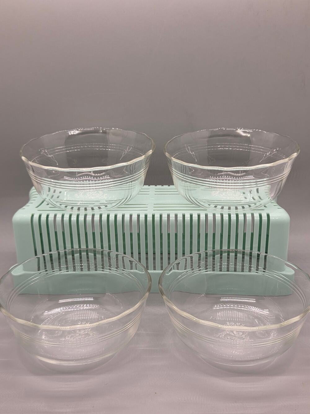 Set of 4 Vintage Pyrex (Corning) #464 10oz Clear Ramekin Custard Cup